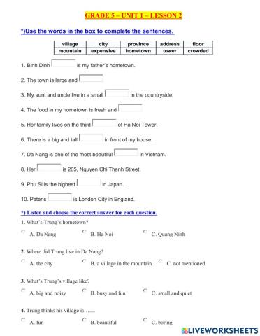 G5-u1 l2 what's your address?