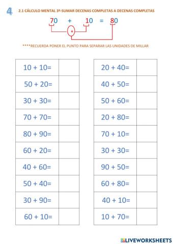 3ºCalculo 2.1    20 + 30