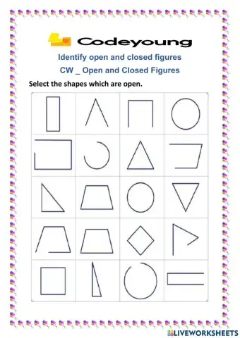 Open and Closed Figures