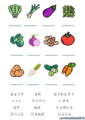 Verdurasーやさい