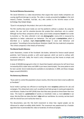 Social Media Reading