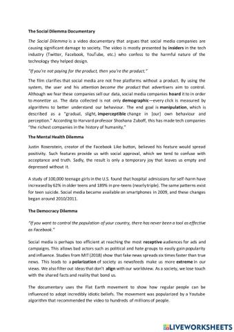 Social Media Reading