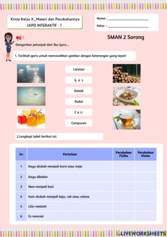 Materi dan Perubahannya