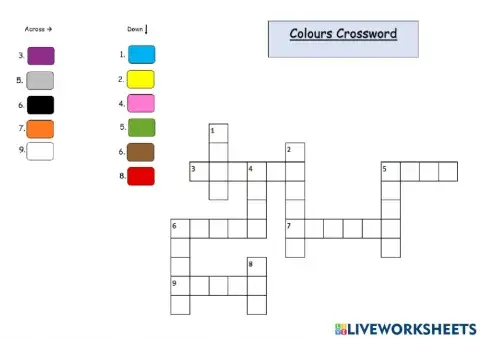 Colours Crossword (UK)