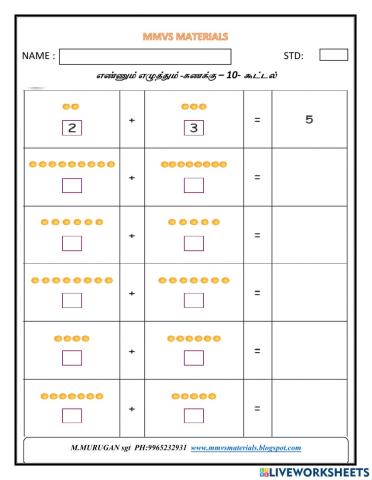 Ee-maths - 10 - addition
