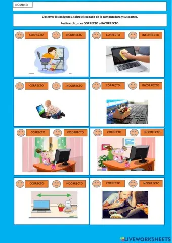 Ficha 1 cuidado de la computadora