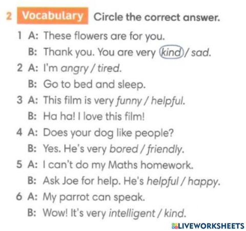 Feelings and emotions