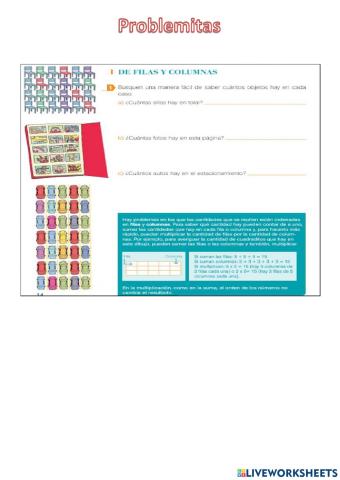 Problemas de multiplicación