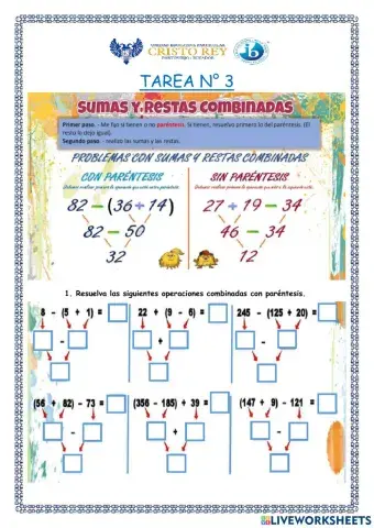 Operaciones combinadas