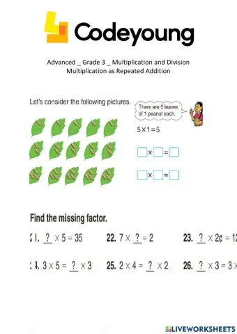 Multiplication as repeated addition