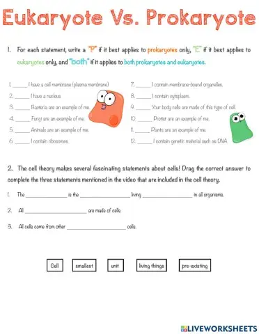 Prokaryote Vs. Eukaryote