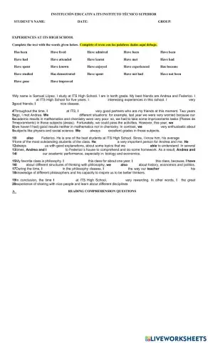 Present Perfect tense