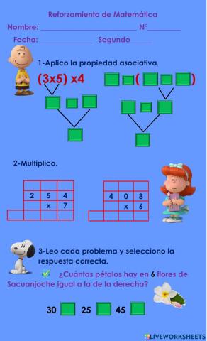 Tablas de multiplicar