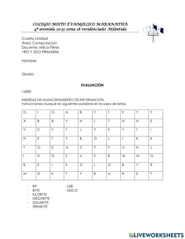 Unidad de Medidas de Almacenamiento