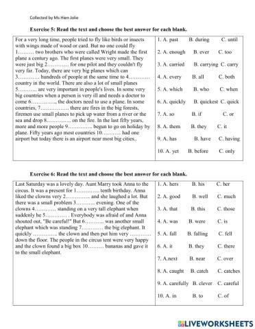 Flyers Part 3 Exercise 3