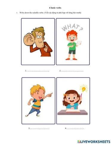 Starters - 6 basic verbs