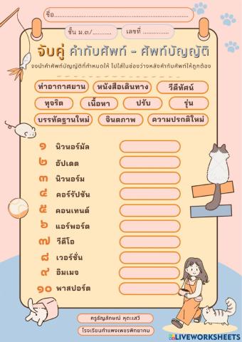 คำทับศัพท์และศัพท์บัญญัติ