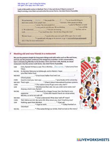 Present simple vs Present Continuous