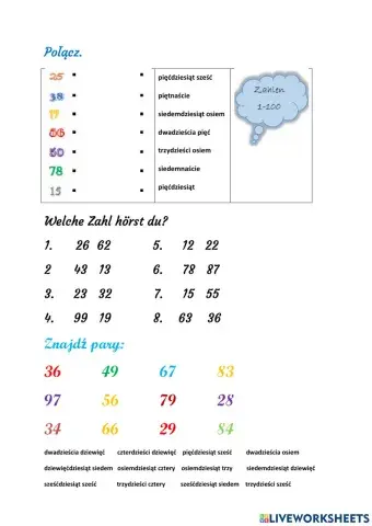 Liczby 20-100