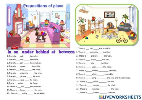 Prepositions of Place