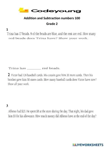 Recap of Addition and Subtraction of Numbers up to 100