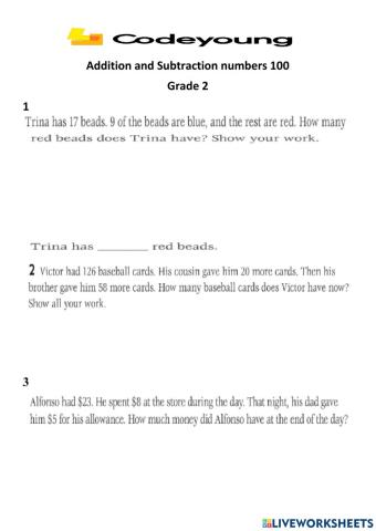 Recap of Addition and Subtraction of Numbers up to 100