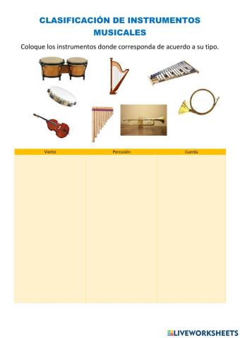 Instrumentos musicales