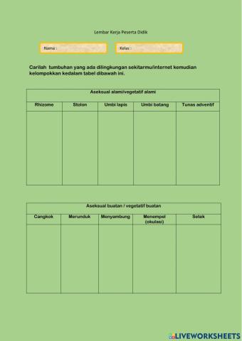 LKPD Observasi Sistem Reproduksi Tumbuhan