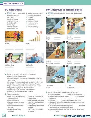 Adjectives to describe places