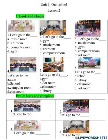 Unit 6: Our school Lesson 2