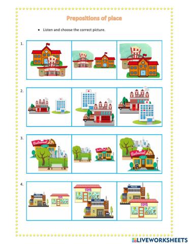 Prepositions of place