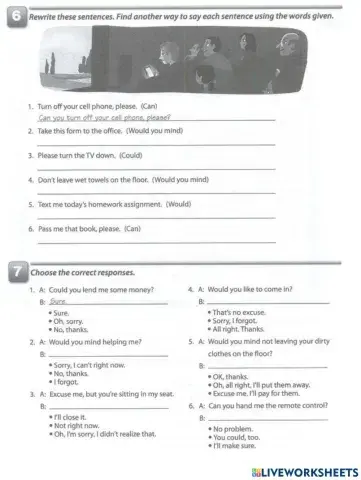 Requests and answers