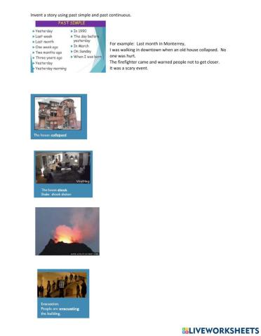 Natural disaster writing