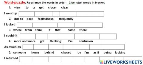 Word puzzle to solve