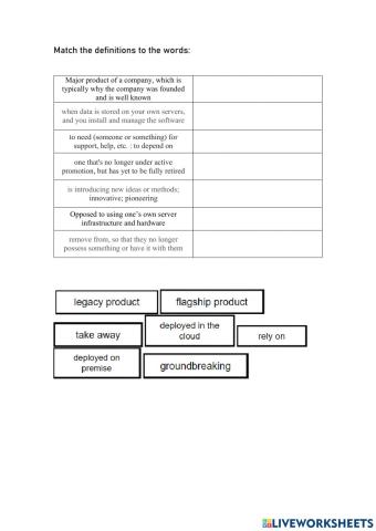 Business vocabulary intermidiate level