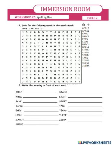 Spelling bee 2 - C2