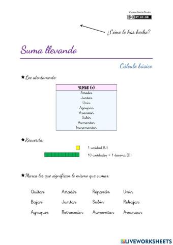 Suma llevando