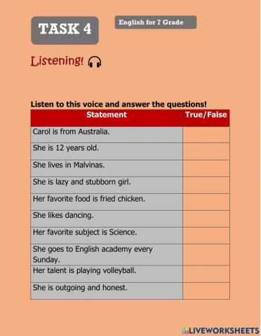 Listening Introducing Self