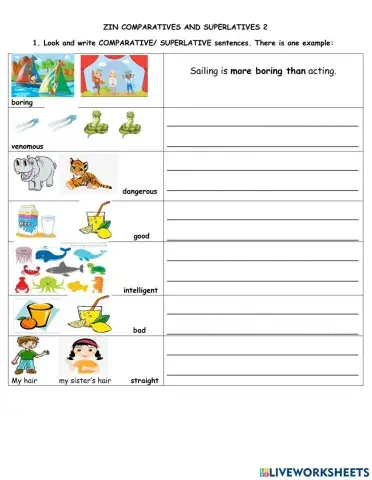 Zin comparatives and superlatives 2