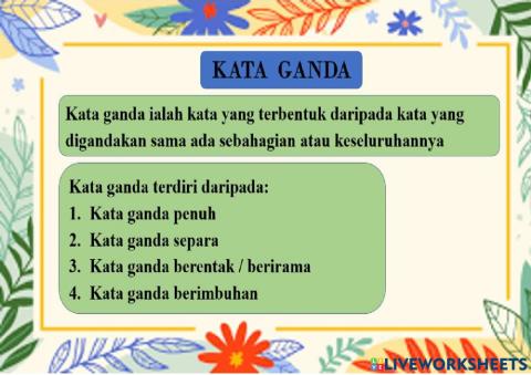 Tatabahasa - Kata Ganda