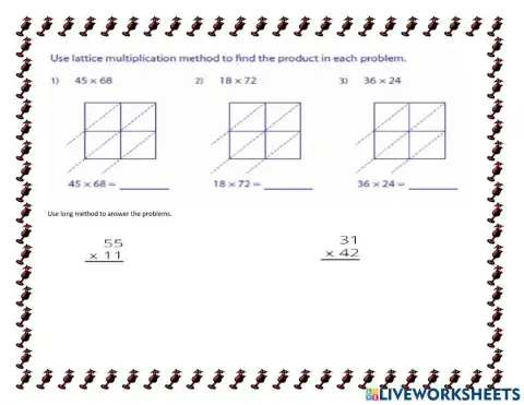 Long ang lattice method