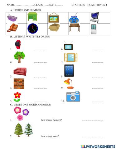 Starters - homethings 4