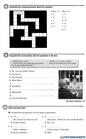 It's nice to meet you!