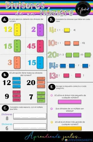 Divisores de un número