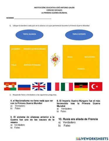La primera guerra mundial