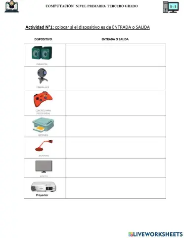 Dispositivos entrada y salida