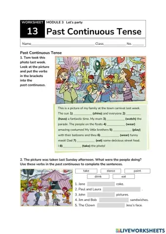 Past Continuous Tense