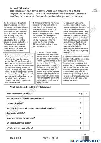 Reading comprehnesion