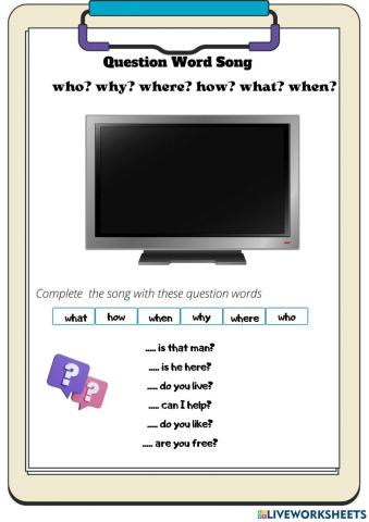 Question Word Song