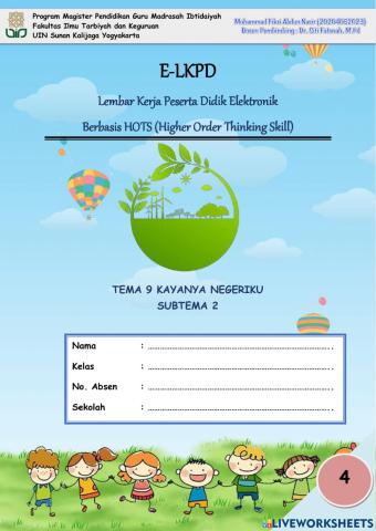 Kelas 4 Energi dan Perubahan Energi